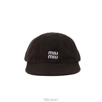 [중고명품다올] 미우미우 데님 베이스볼 캡 다크브라운 M사이즈 5HC369