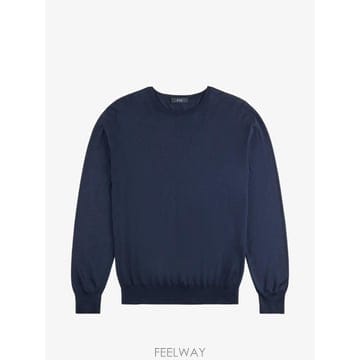 26 FW 페이 로고 자수 크루 넥 스웨터 NMMC1522390VTR TP454950194