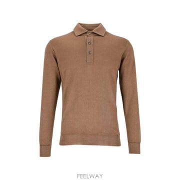 26 FW Fedeli long sleeve polo shirt MU0F7051 TP459366442