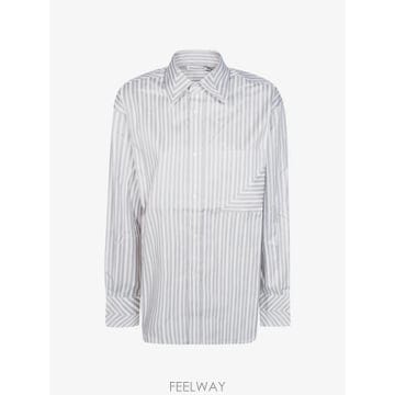 26 FW 빅토리아베컴 스트라이프 프린트 포켓 디테일 셔츠 1426WSH007688A TP458811974