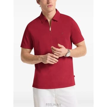 Michael Kors 26 FW ����Ŭ�ھ cotton blend pique zip up polo shirt CS552HOHFK26 FW ����Ŭ�ھ cotton blend pique zip up polo shir