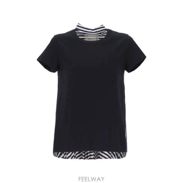 Sacai 26 FW ��ī�� ��Ʈ������ �ø��� Ƽ���� SCW352 TP45607167126 FW ��ī�� ��Ʈ������ �ø��� Ƽ���� SCW352 TP4560716