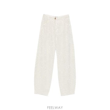 26 FW Elisabetta Franchi 스터드 장식 와이드 진 PJ16D66E2 TP457579320