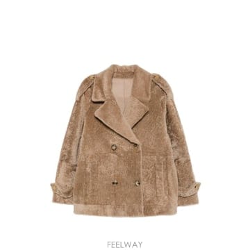| Other Brand | 26 FW Blancha double breasted shearling coat 26072300 TP459426 FW Blancha double breasted shearling coat 26072300 