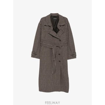 Armani 26 FW �Ƹ����� Prince of Wales check belted coat EW005862TE2320826 FW �Ƹ����� Prince of Wales check belted coat EW005