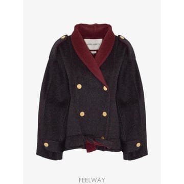 Alberta Ferretti 26 FW �˺���Ÿ�䷹Ƽ double breasted belted peacoat A06075157 TP45926 FW �˺���Ÿ�䷹Ƽ double breasted belted peacoat A0