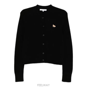 26 FW 메종 키츠네 로고 자수 가디건 PW00506KT1006 TP455796544