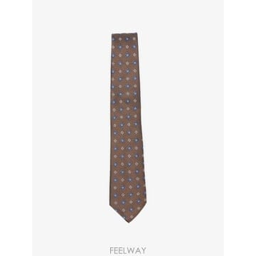26 FW Canali 기하학 패턴 넥타이 HJ0470918 TP454836850