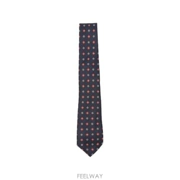 26 FW Canali 기하학 패턴 포인티드 팁 넥타이 HJ0470918 TP454836847