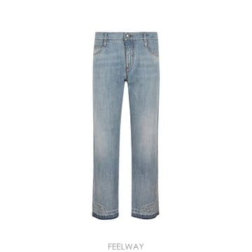 26 FW 에르마노설비노 레이스 트리밍 스트레이트 진 D497P301APYQQ94037 TP457378073
