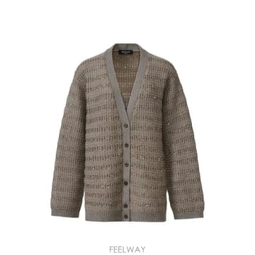 26 FW 파비아나필리피 시퀸 장식 오픈 니트 가디건 MAD226F453M420M093 TP459362816