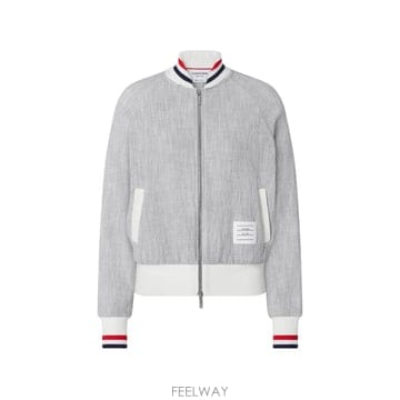 Thom Browne 26 FW ����� ��ư Ʈ���� RWB Ŀ�� ���� ��Ŷ FJT436AJ0194 TP45446833826 FW ����� ��ư Ʈ���� RWB Ŀ�� ���� ��Ŷ FJT436AJ