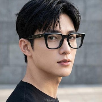 페라가모 안경테 SF2990 001 스퀘어 뿔테 명품 패션 남자 여자 클래식
