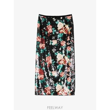Forte Forte 26 FW Forte Forte ���� ��� �÷η� ��Ƽ�� �̵� ��ĿƮ 15350MYSKIRT TP45755526 FW Forte Forte ���� ��� �÷η� ��Ƽ�� �̵� ��ĿƮ 