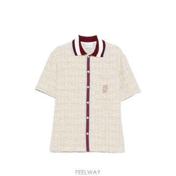 26 FW Drole De Monsieur 트위드 셔츠 KSH256CO257 TP458773496