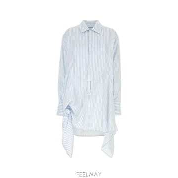 인더샵 JW ANDERSON JW 앤더슨 블루 스트라이프 미니 드레스