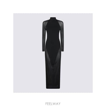 인더샵 ALAIA 알라이아 블랙 롱 드레스
