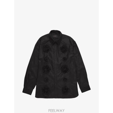 26 FW 시몬 로샤 플로럴 아플리케 셔츠 5185F1287SS26BLACK TP454501952