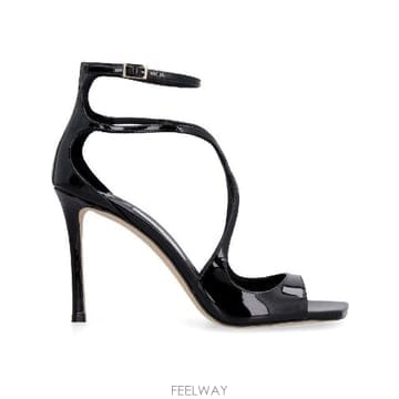 인더샵 JIMMY CHOO AZIA 95 페이턴트 레더 샌들힐