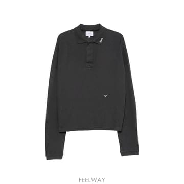 26 FW 루드 로고 자수 긴소매 폴로 셔츠 RHPF26PO02214 TP457629988