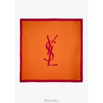 인더샵 SAINT LAURENT 생로랑 오렌지 스카프