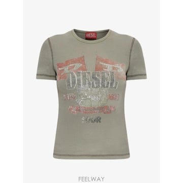 Diesel 26 FW ���� T Marsy Rib logo print T shirt A259440QJCB TP45893926 FW ���� T Marsy Rib logo print T shirt A259440QJCB 
