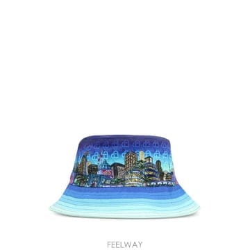 26 FW 카사블랑카 그래픽 프린트 버킷 햇 AF23HAT0031001 TP454343399