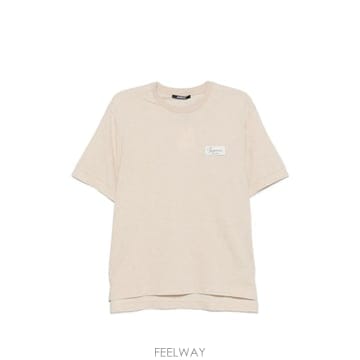 당일배송 쟈크뮈스 로고 패치 티셔츠
