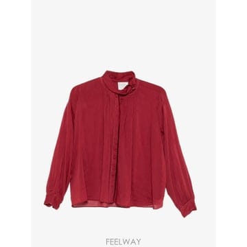 26 FW Forte Forte 하이 넥 플리츠 블라우스 15104MYSHIRT TP459174007