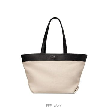 아미 로고 장식 패널 토트 백
