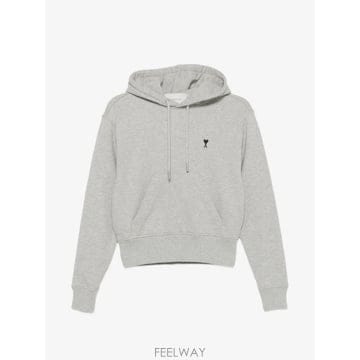 아미 후드 티셔츠 ASH GREY BLACK