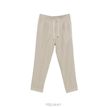 당일배송 브루넬로 쿠치넬리 드로스트링 플리츠 팬츠