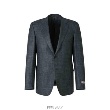 26 FW Canali 체크 싱글 브레스티드 재킷 12280CF01752 TP457603710