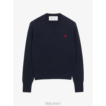 당일배송 아미 아미 드 쾨흐 울 크루 넥 스웨터