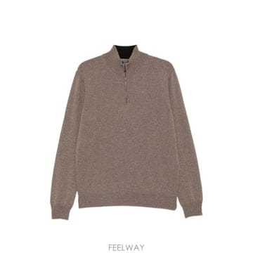 26 FW 꼬르넬리아니 쿼터 지퍼 니트 스웨터 28M5112A25110 TP459287924