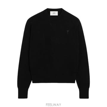 26 FW 아미 아미 드 쾨흐 울 크루 넥 스웨터 H26HKS826001 TP455063026