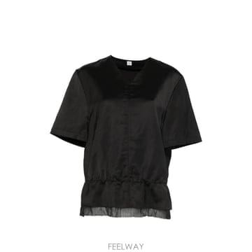 26 FW 토템 V넥 새틴 블라우스 262WRT0714FB0623001 TP454490710