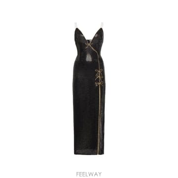 26 FW 알렉산드라리치 시퀸 장식 보우 디테일 드레스 FABX4397F48790900 TP457169901