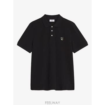 당일배송 메종 키츠네 폭스 헤드 자수 폴로 셔츠