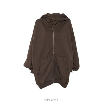 당일배송 릭오웬스 비대칭 후드 집업
