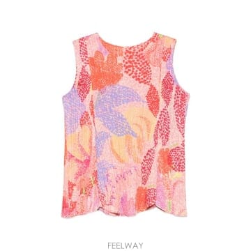 26 FW Issey Miyake 플로럴 패턴 탑 PP66JK692 TP454153188