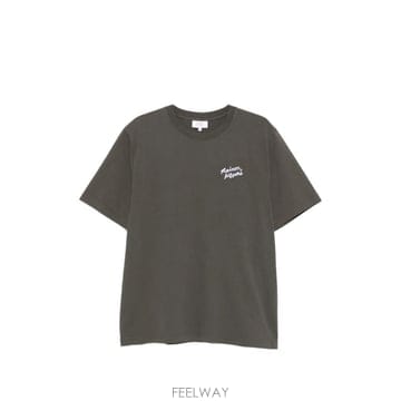 당일배송 메종 키츠네 핸드라이팅 로고 프린트 티셔츠