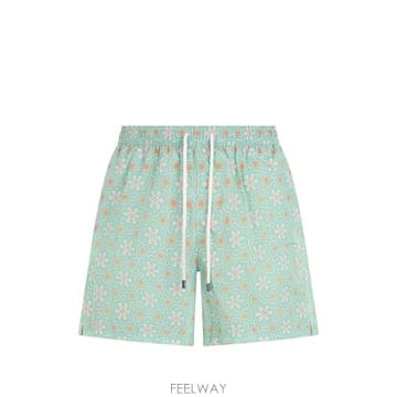26 FW Fedeli 플로럴 프린트 드로스트링 스윔 쇼츠 6UI00318 TP458660079