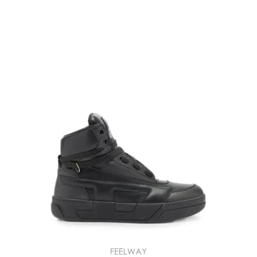 당일배송 디젤 S D 올리 미드 레더 하이탑 스니커즈