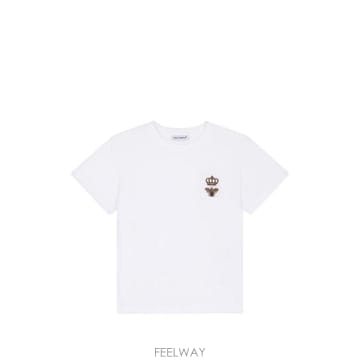 당일배송 돌체앤가바나 비 자수 코튼 티셔츠