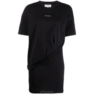 26 FW 겐조 로고 프린트 티셔츠 드레스 FB62RO8054SB TP459211177