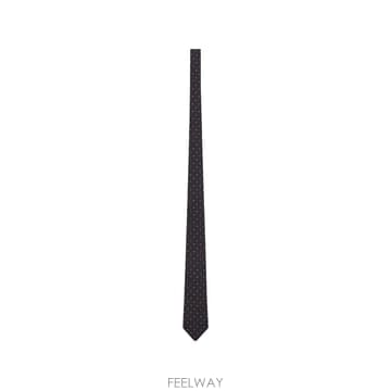 생로랑 자카드 테이퍼드 타이