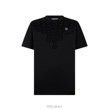 Philipp Plein 26 FW �ʸ��÷��� �ΰ� ���� Ƽ���� SAFCMTK8682PJY002N TP45419444126 FW �ʸ��÷��� �ΰ� ���� Ƽ���� SAFCMTK8682PJY002N T