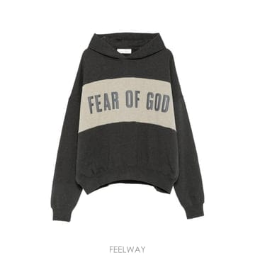 당일배송 피어오브갓 크롭 릴랙스 패널 후디