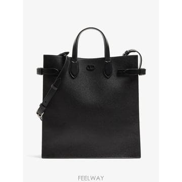 당일배송 발렌티노 가라바니 앙티브 그레인 레더 미디엄 쇼핑 백